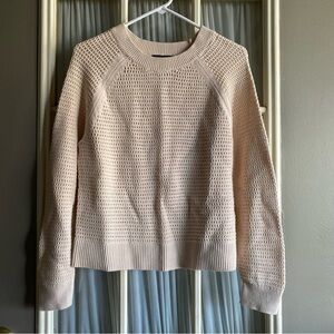Banana Republic Factory Tan Open Knit Sweater